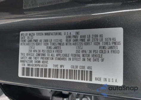 2023 Mazda Cx-50 2.5 S Preferred Plus from USA, damaged, VIN 7MMVABCM9PN149209